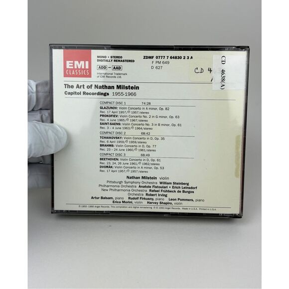 The Art of Nathan Milstein Original Capitol Recordings EMI Classics 6 CD Box Set - Picture 3 of 16